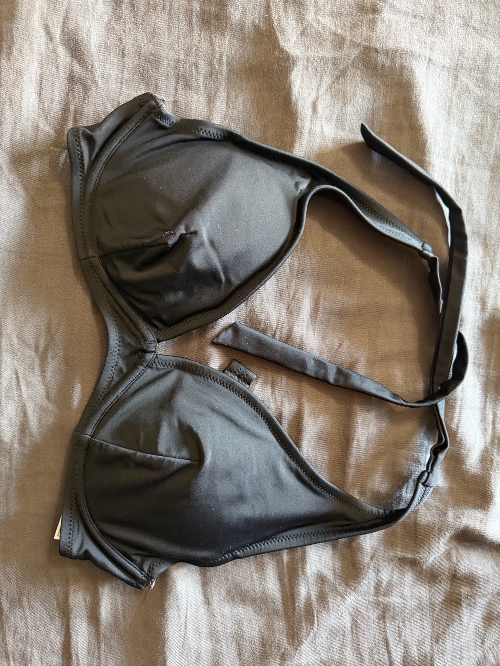 Old Navy Black Triangle Halter Swim Top